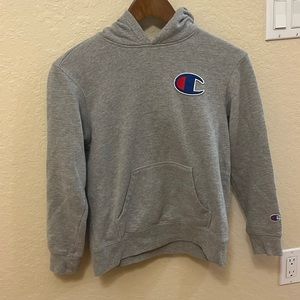 Grey Kids Medium Original Champion Hoodie